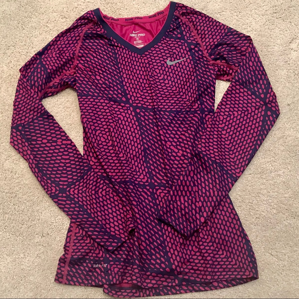 Nike Pro Dri-Fit fitted long sleeve shirt - Picture 1 of 8